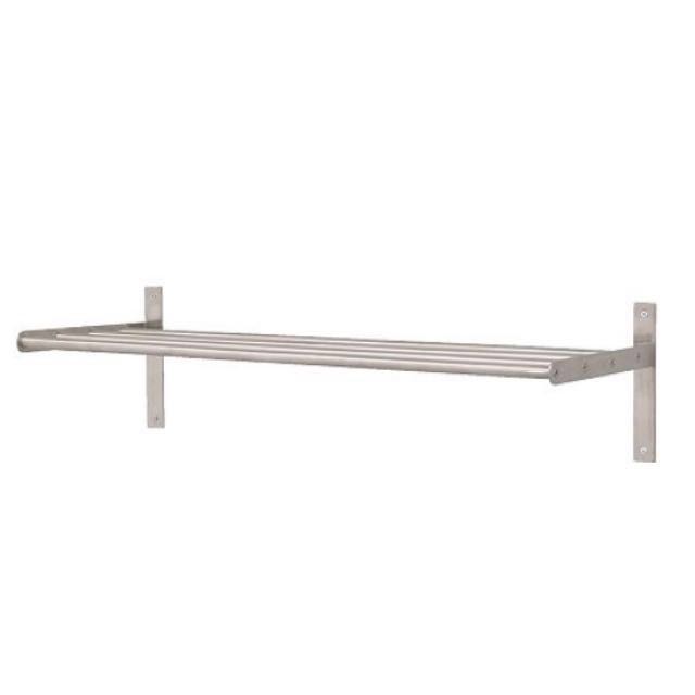 IKEA Grundtal Stainless Steel Bathroom Towel Shelf Hanger Furniture Home Living Bathroom Kitchen Fixtures on Carousell