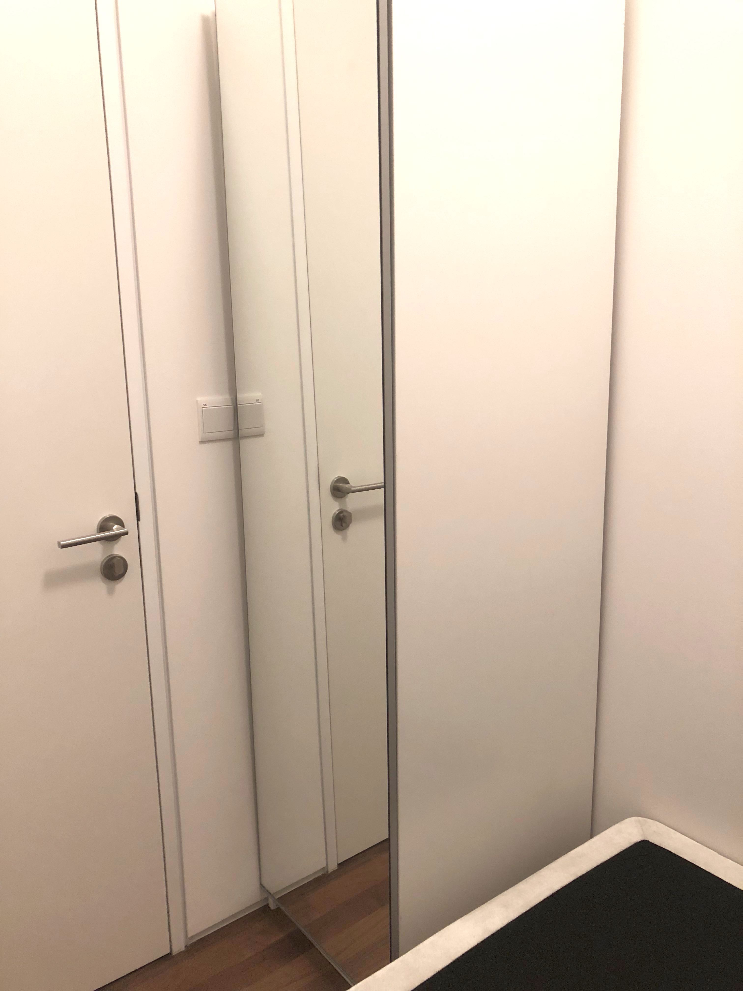 Ikea Pax Full Mirror Wardrobe Furniture Shelves Drawers On