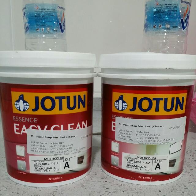 Jotun 2Liter Paint Grey, Furniture & Home Living, Home Improvement
