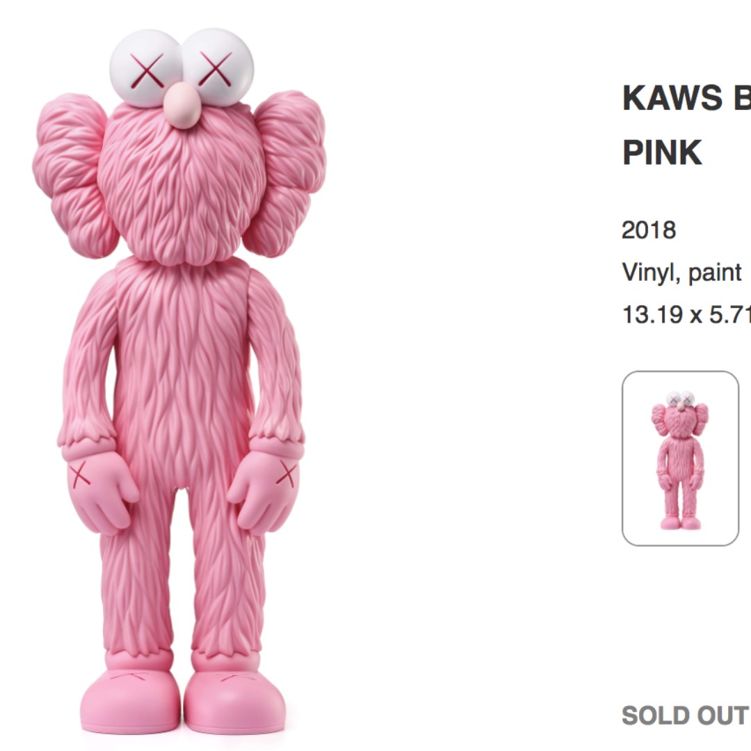 kaws pink toy