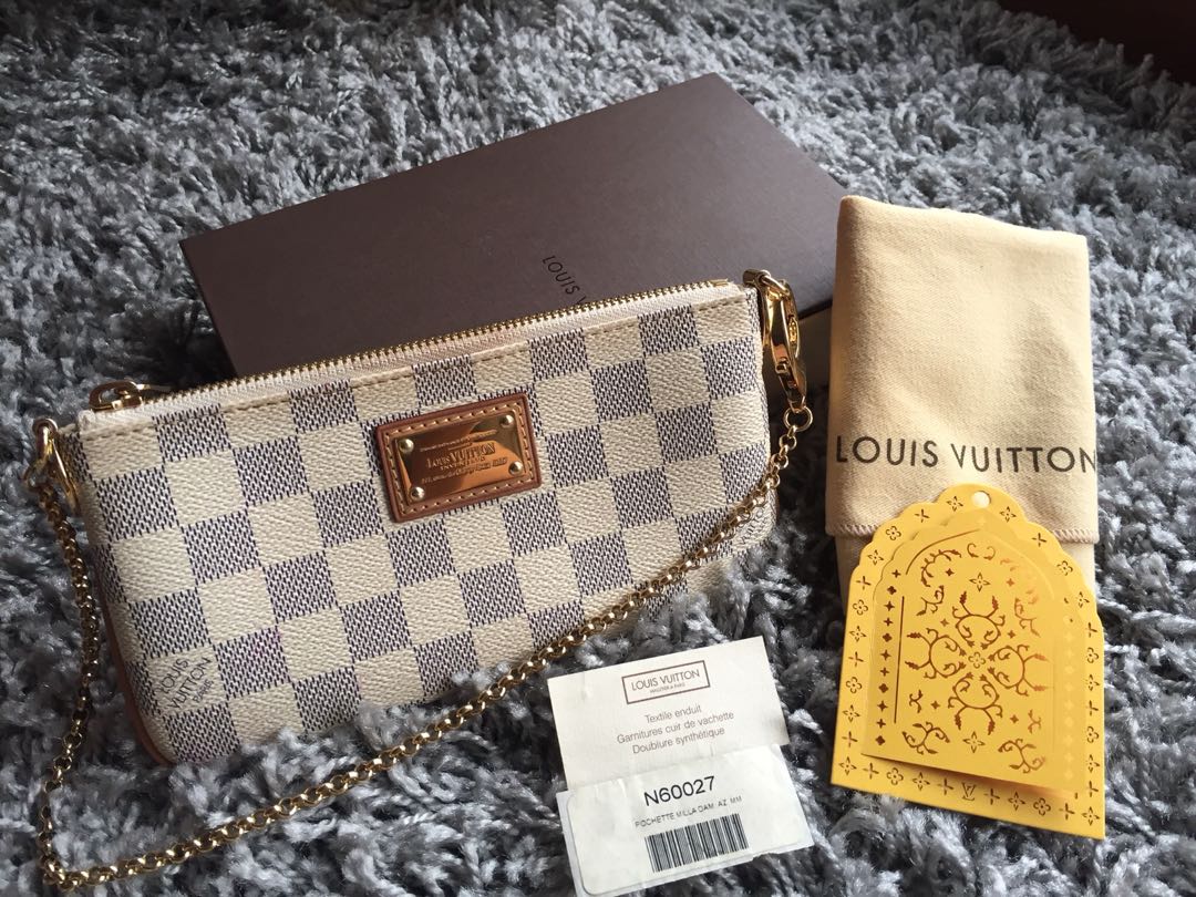 Louis Vuitton Azur Damier Canvas 'Pochette Milla' MM Bag - Louis Vuitton