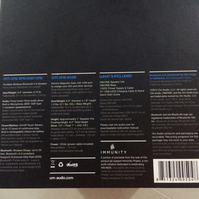 Om one speaker top