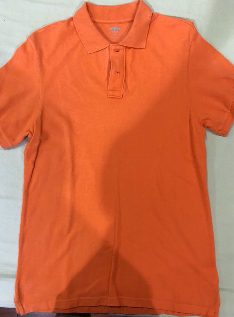 Orange Old Navy Polo Shirt Men S Fashion Clothes On Carousell