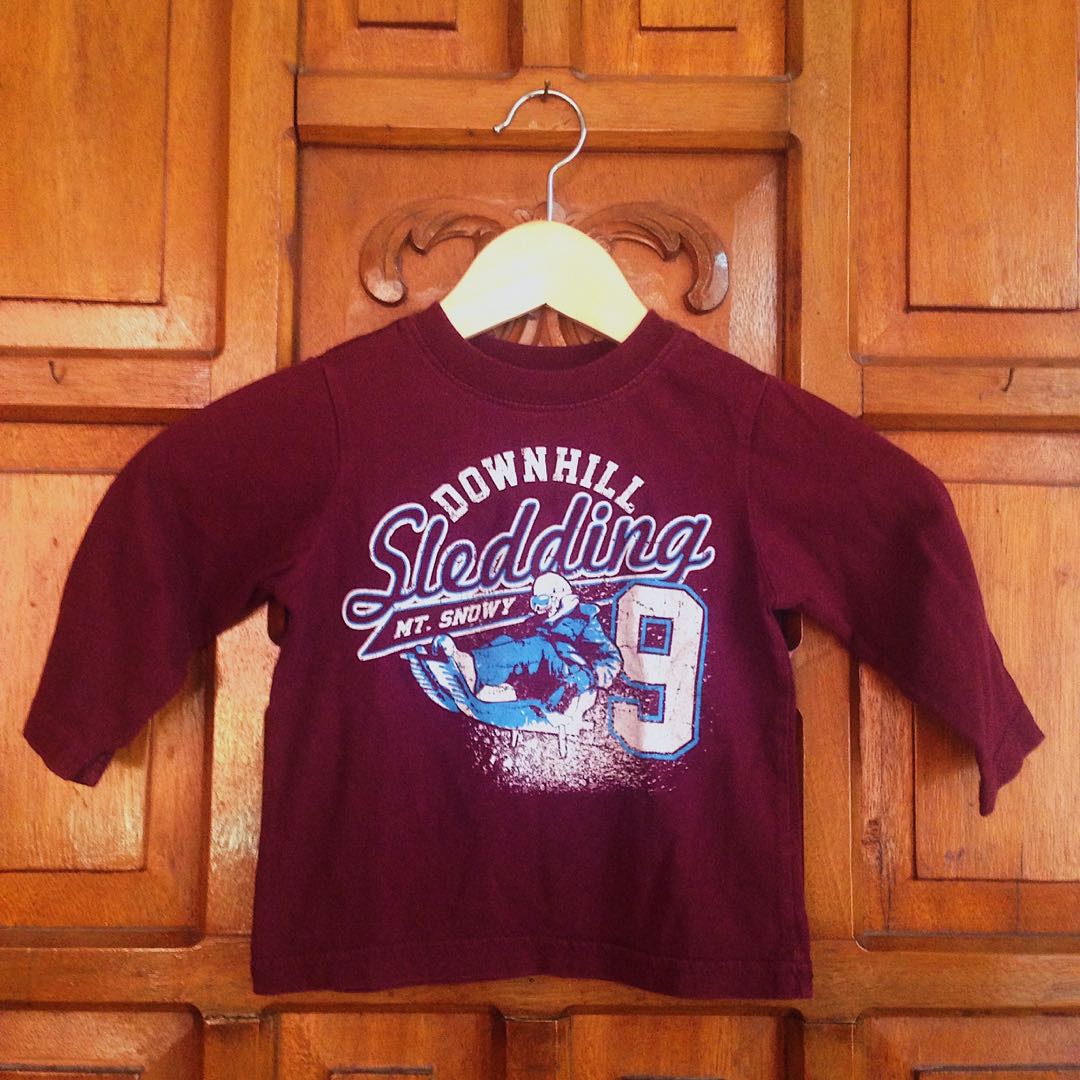 baby boy maroon shirt