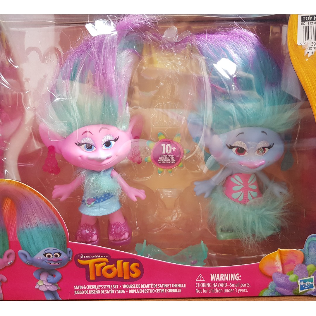 Preloved Toys: Trolls Satin And Chenille, Hobbies & Toys, Toys & Games 