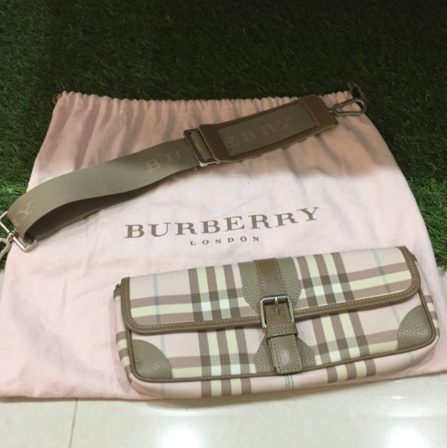 burberry pink check bag