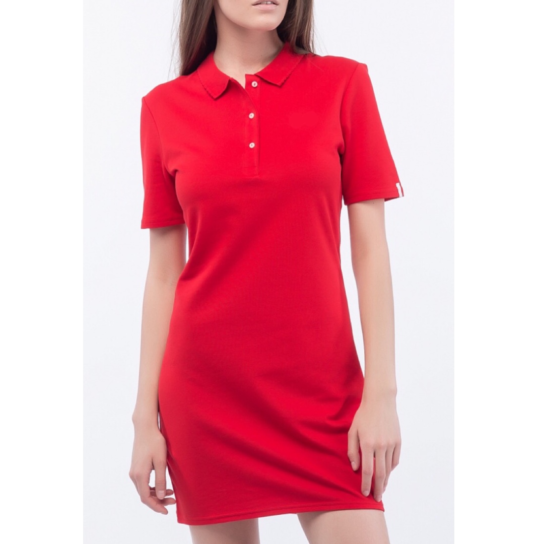 red polo dresses