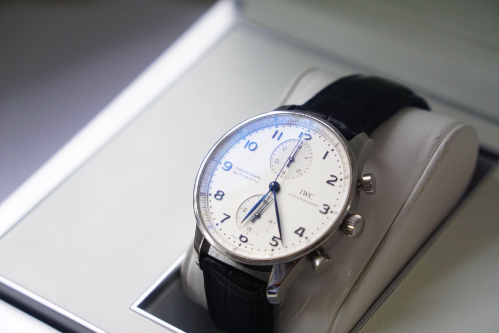 RESERVED IWC 371446 Portuguese Chronograph Watch Preowned