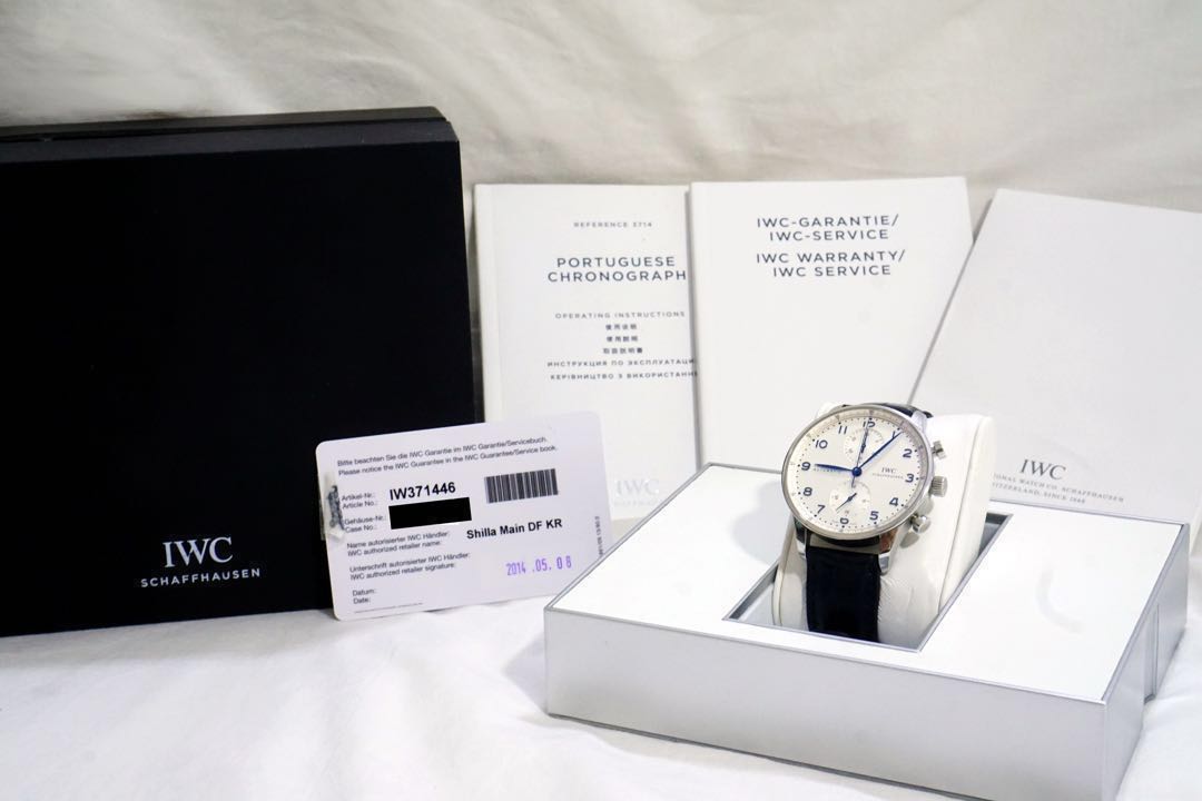 RESERVED IWC 371446 Portuguese Chronograph Watch Preowned Luxury Watches on Carousell