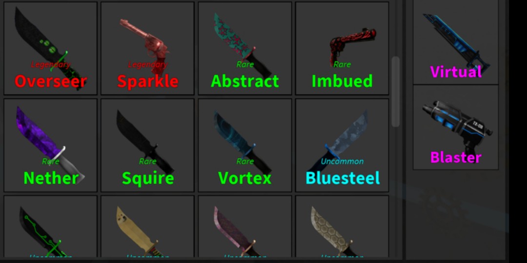 Roblox Knife Values