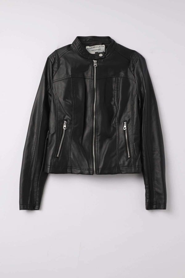 Terranova Leather Jacket, Women's Fashion, Coats, Jackets and Outerwear ...