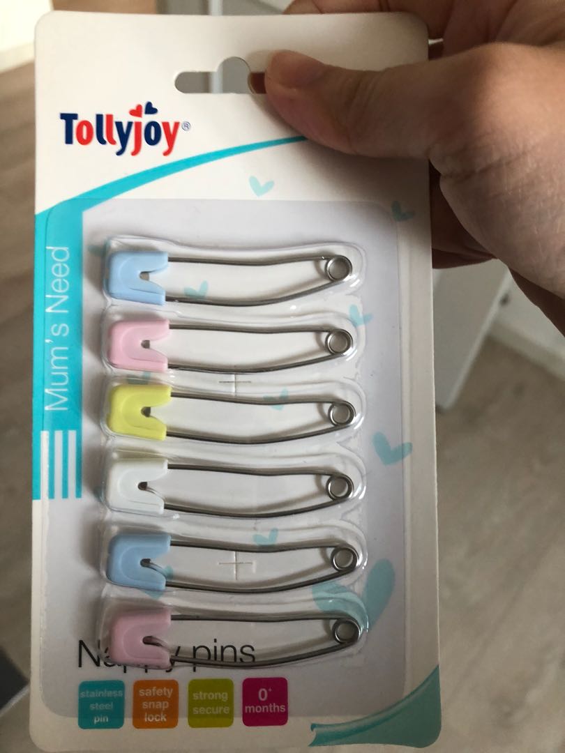 Tollyjoy safety pin diaper pin, Babies & Kids, Bathing & Changing