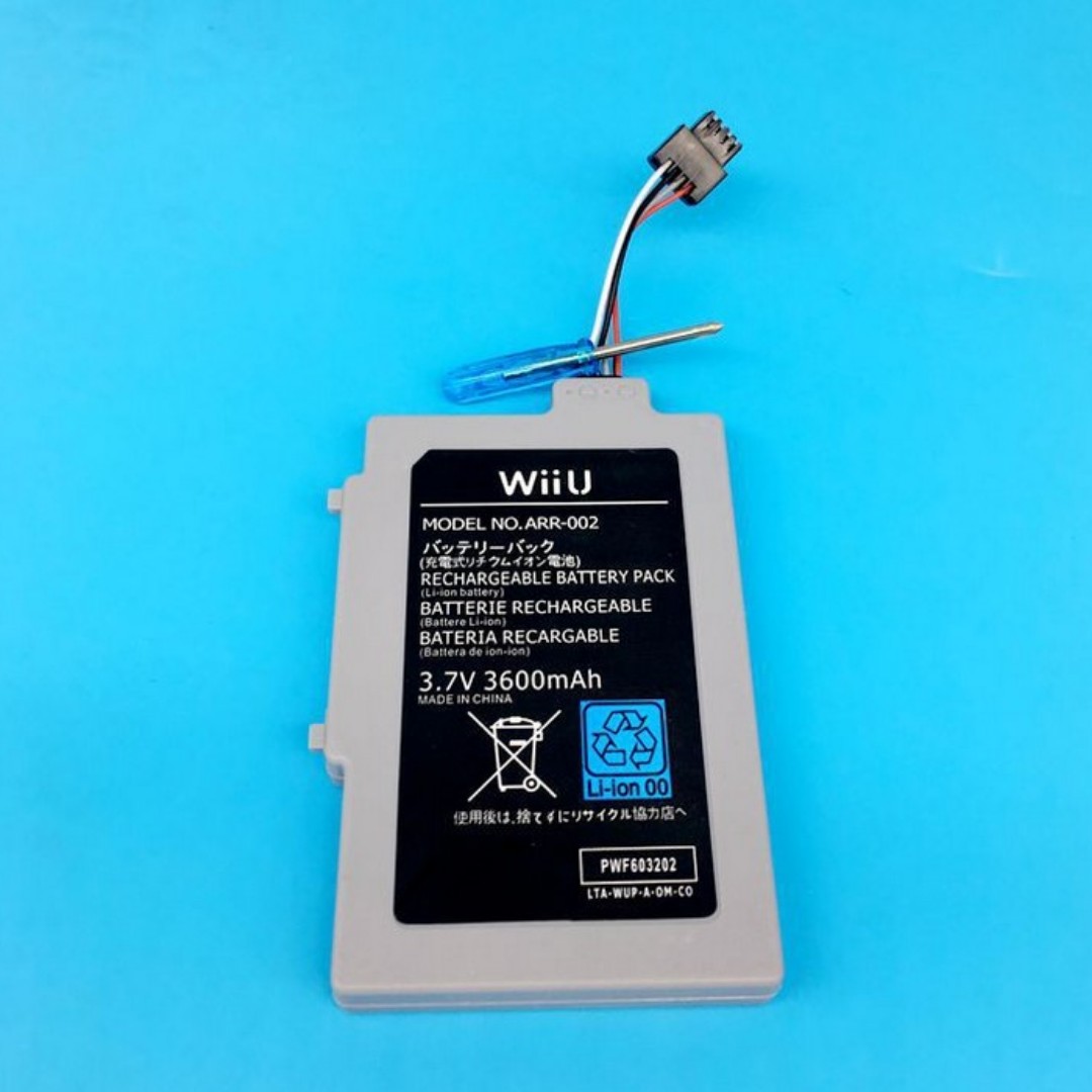 全新wiiu 代用電池適用wii U Gamepad 3600mah 遊戲機 遊戲機裝飾配件 Carousell