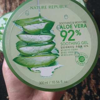 [HABISIN STOCK] Aloe vera nature republic shooting gel 300mL