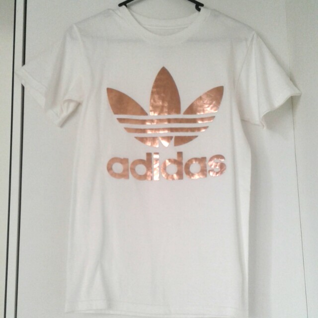 adidas t shirt rose gold