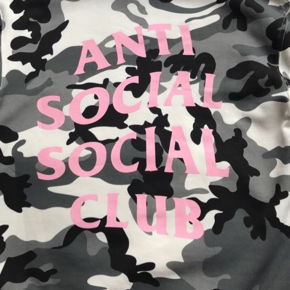 assc camo hoodie pink