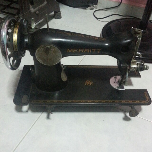 Antique Sewing Machine Merritt, TV & Home Appliances, Washing Machines