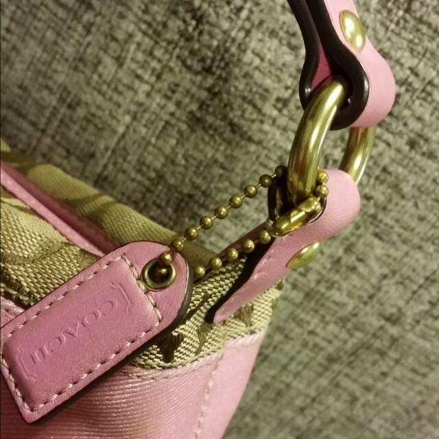 Coach Signature Soho Hobo 10307 Small Handbag Purse Pink | eBay