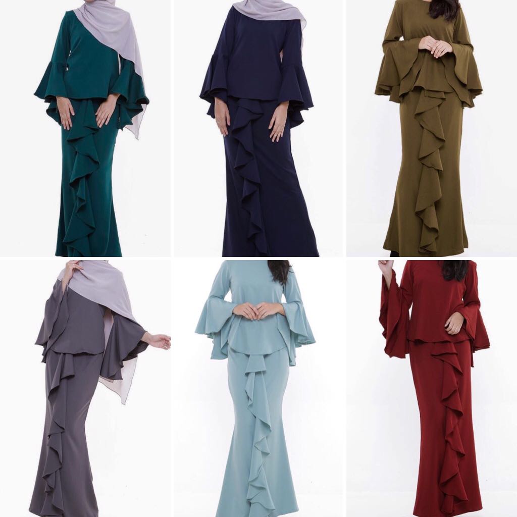  Baju kurung saloma Fesyen Muslimah Dresses di Carousell