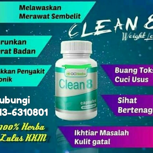 Clean 8 Cuci Usus Kempis Perut Kurus Health Nutrition Massage Devices On Carousell