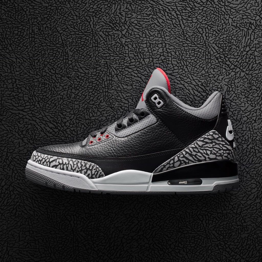 Air jordan 3 deals black cement for sale