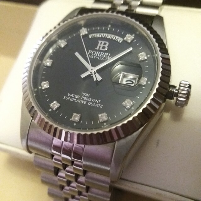FORBEL Swiss Superlative Quartz Watch 瑞士 FORBEL 精鋼石英腕錶, 名牌, 手錶 Carousell