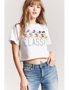 Mickey mouse crop top forever 21 discount