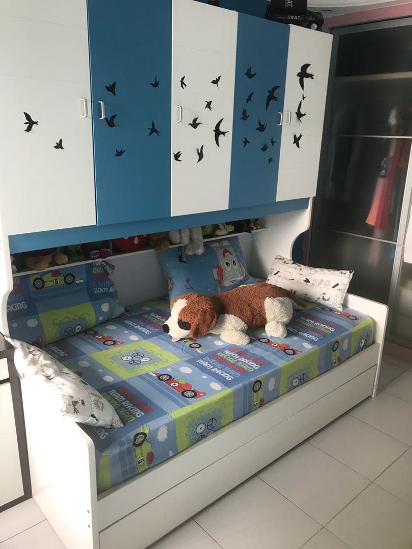 Kids Pull Out Bed With Storage Only Frame 1522547438 09263b8e 