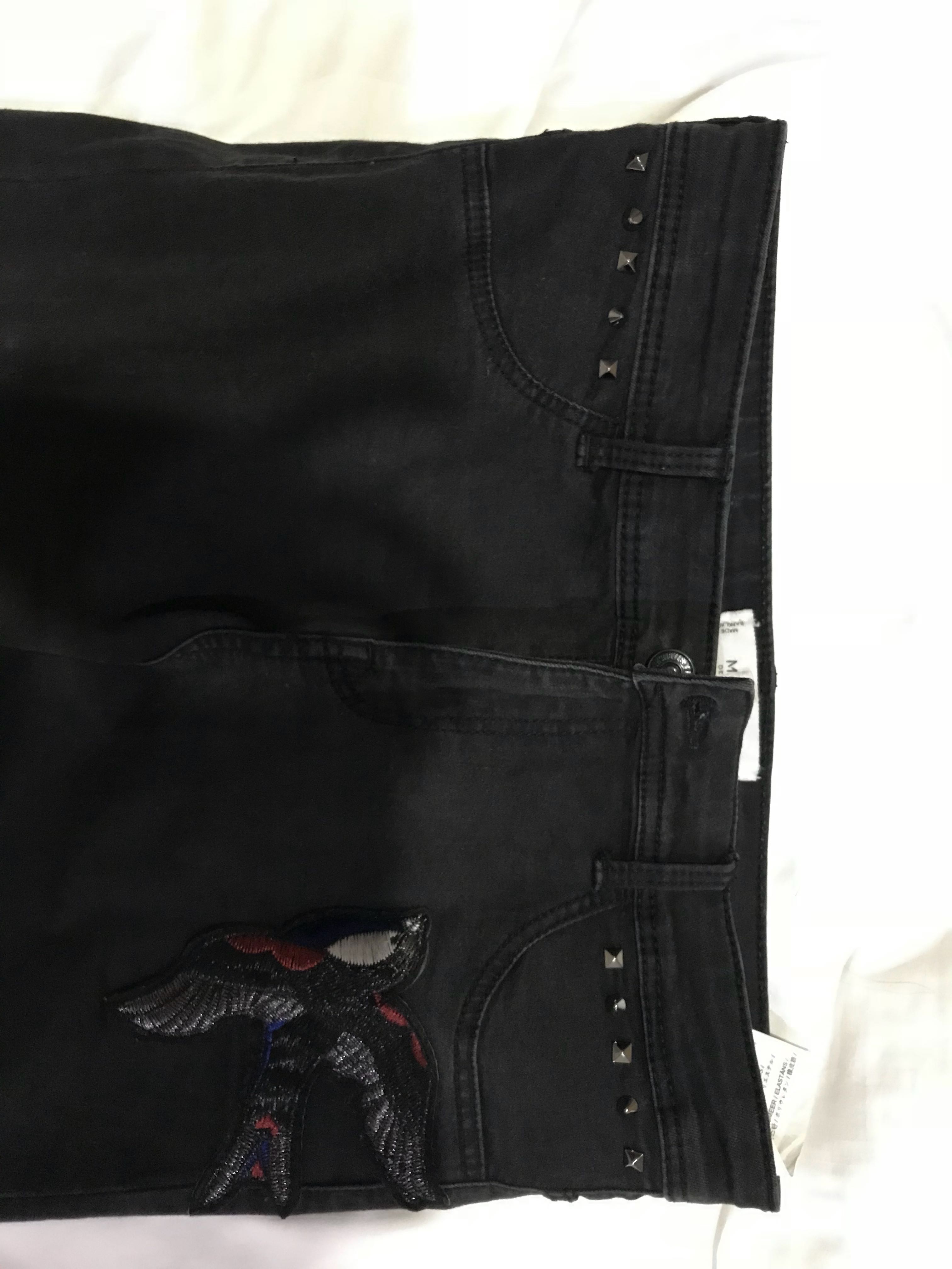 mango jane jeans black