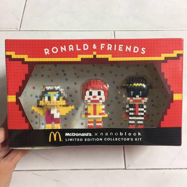 Mcdonald's nanoblock Limited Edition Collector's Kit Japan NEW F/S 