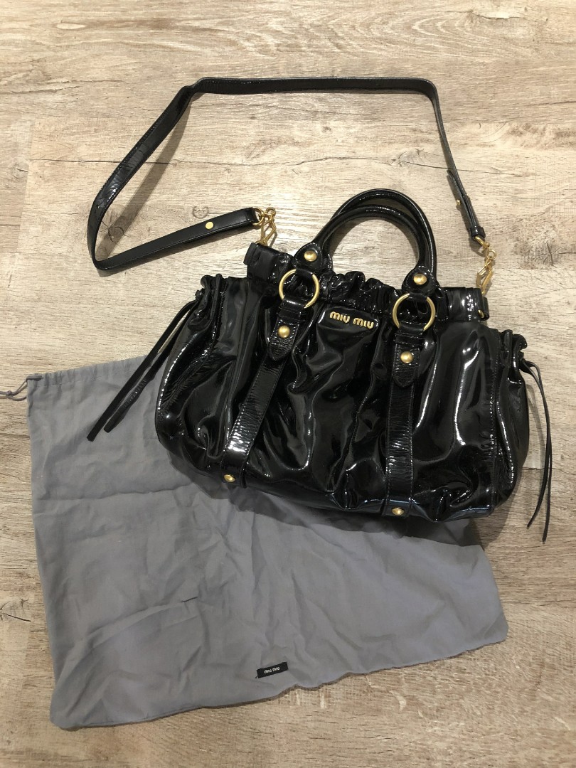 patent leather bag