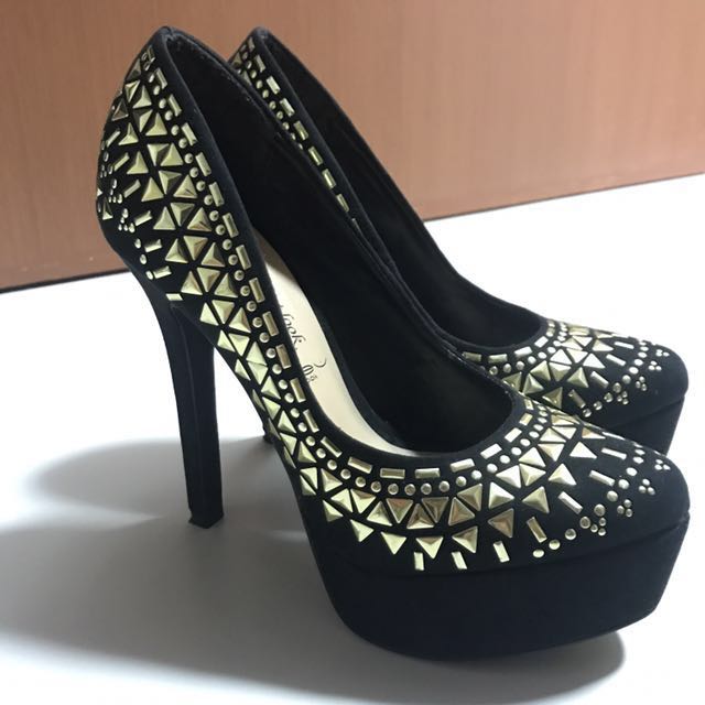 new look studded heels