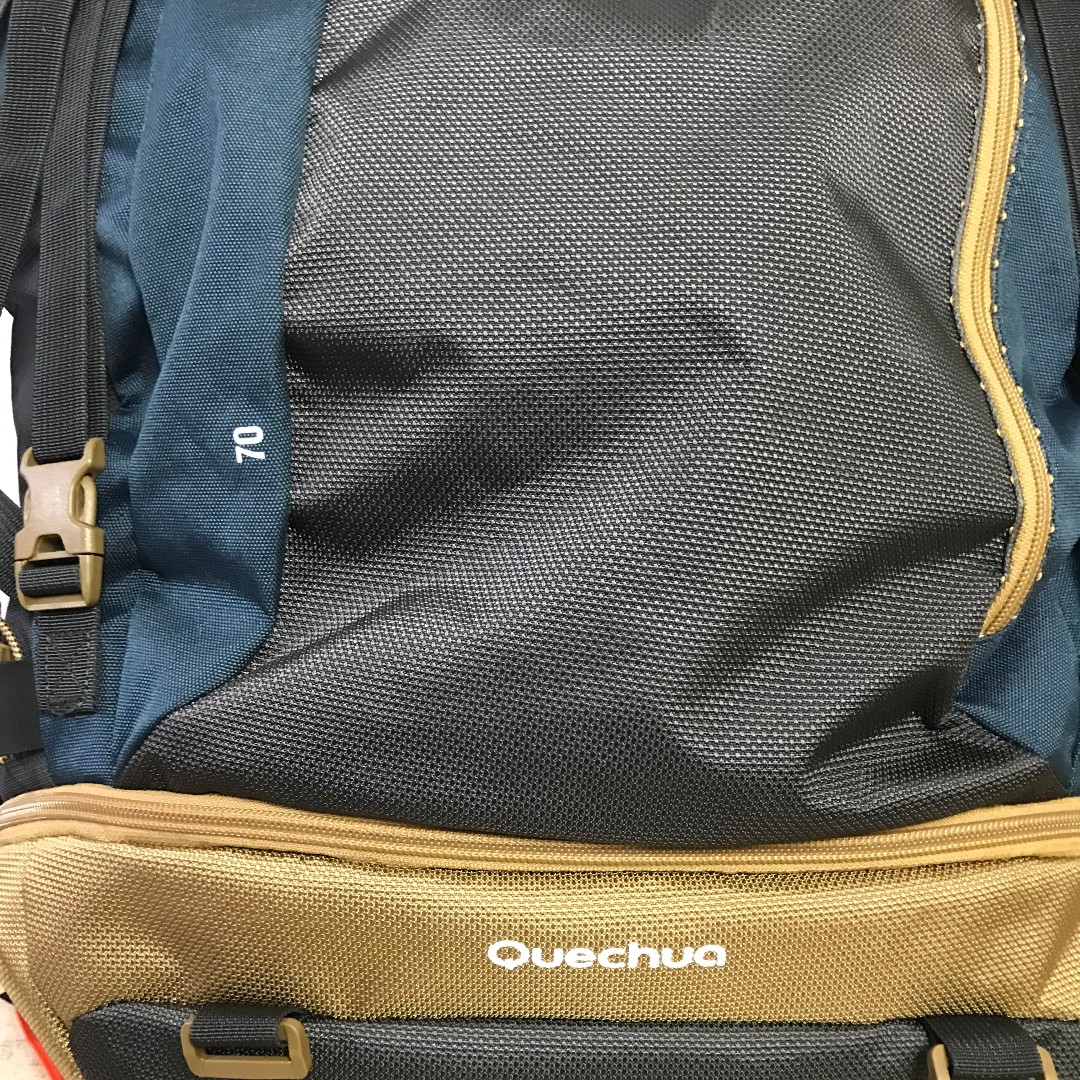 NEW! Quechua Escape Hiking Lockable Backpack, 70 Litres., Sports ...