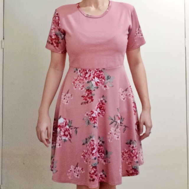 old rose dress design