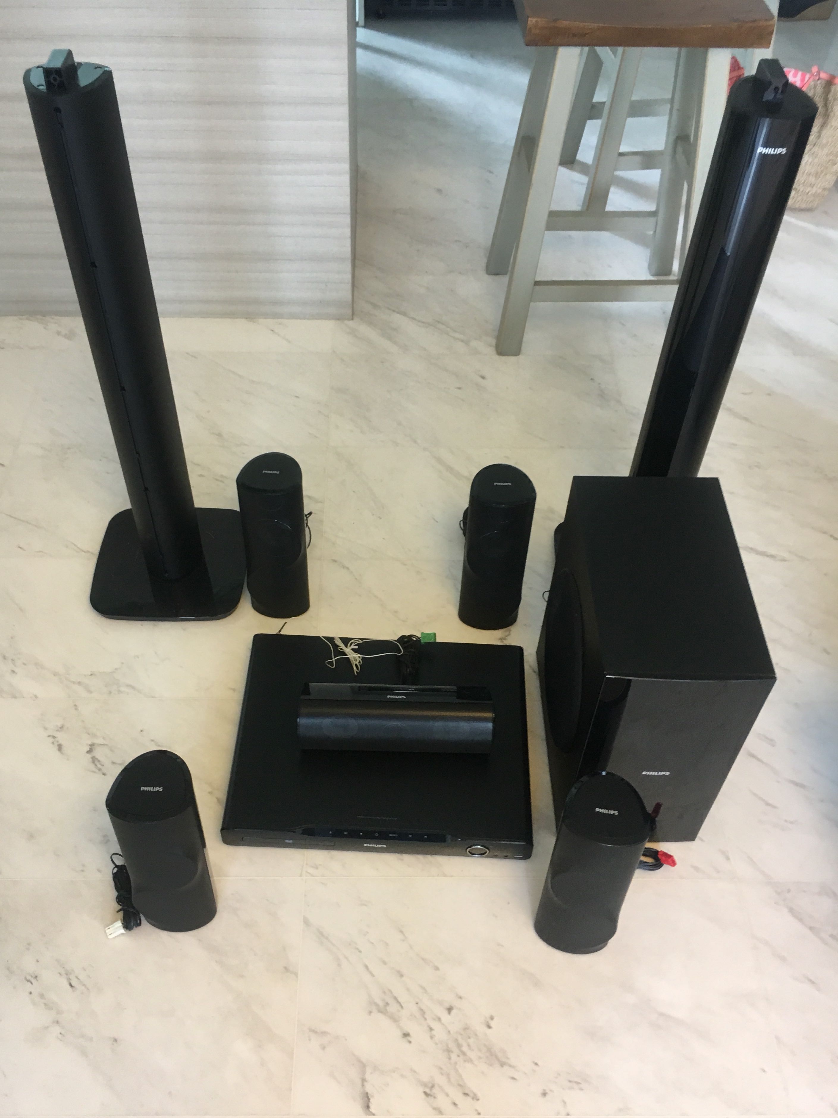 Philips surround hot sale sound receiver