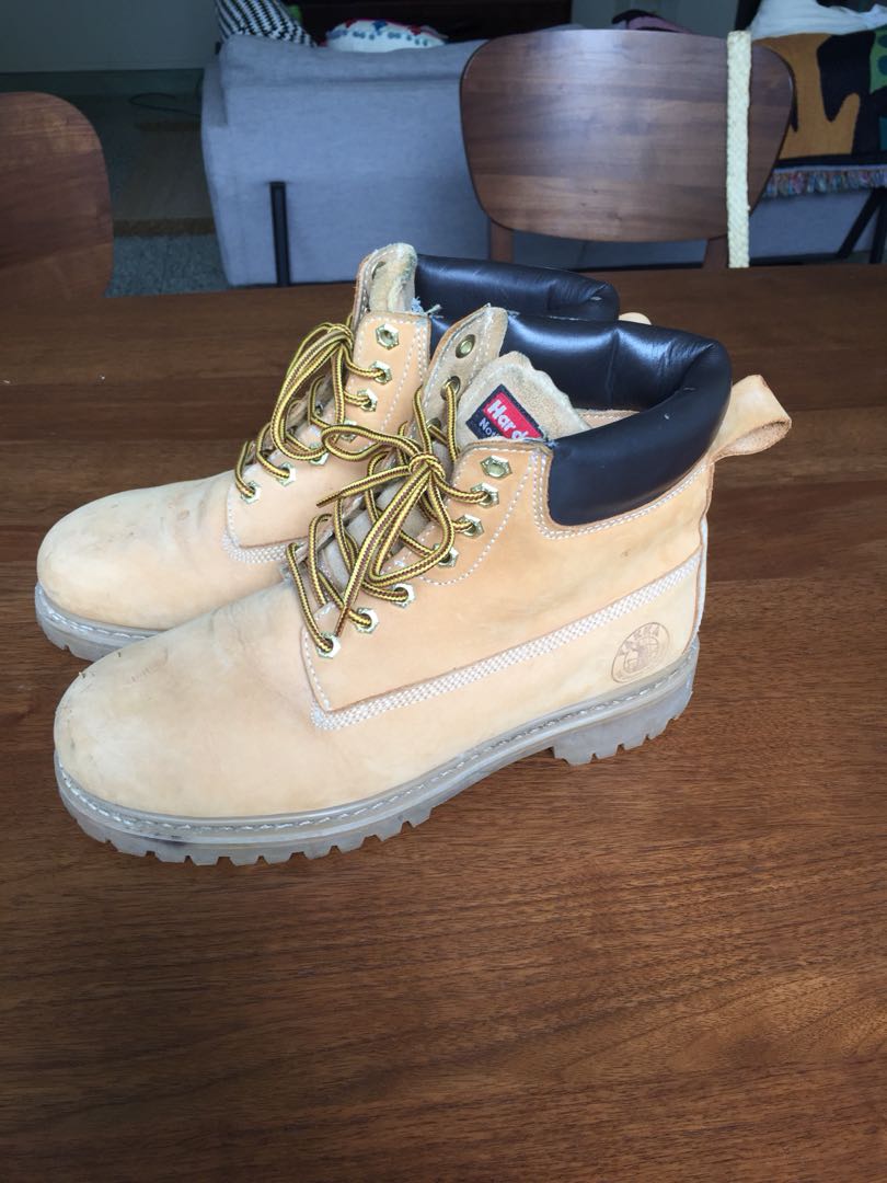 Steel cap work boots Men s Fashion Footwear Boots on Carousell