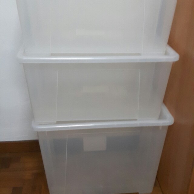 Storage boxes with lid( Ikea SAMLA boxes)different sizes, Furniture