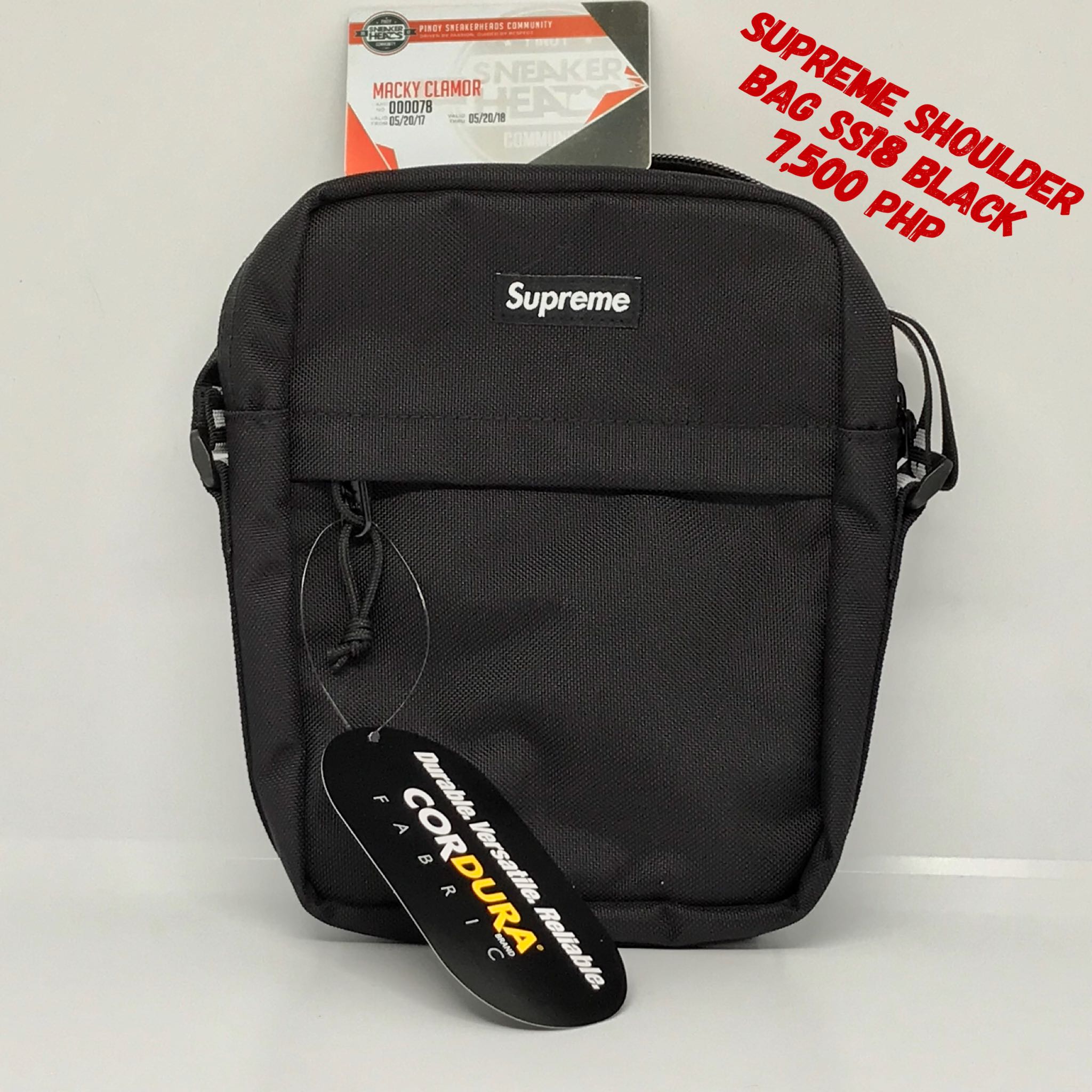 Supreme Shoulder Bag Ss18 Black Fake - Just Me and Supreme