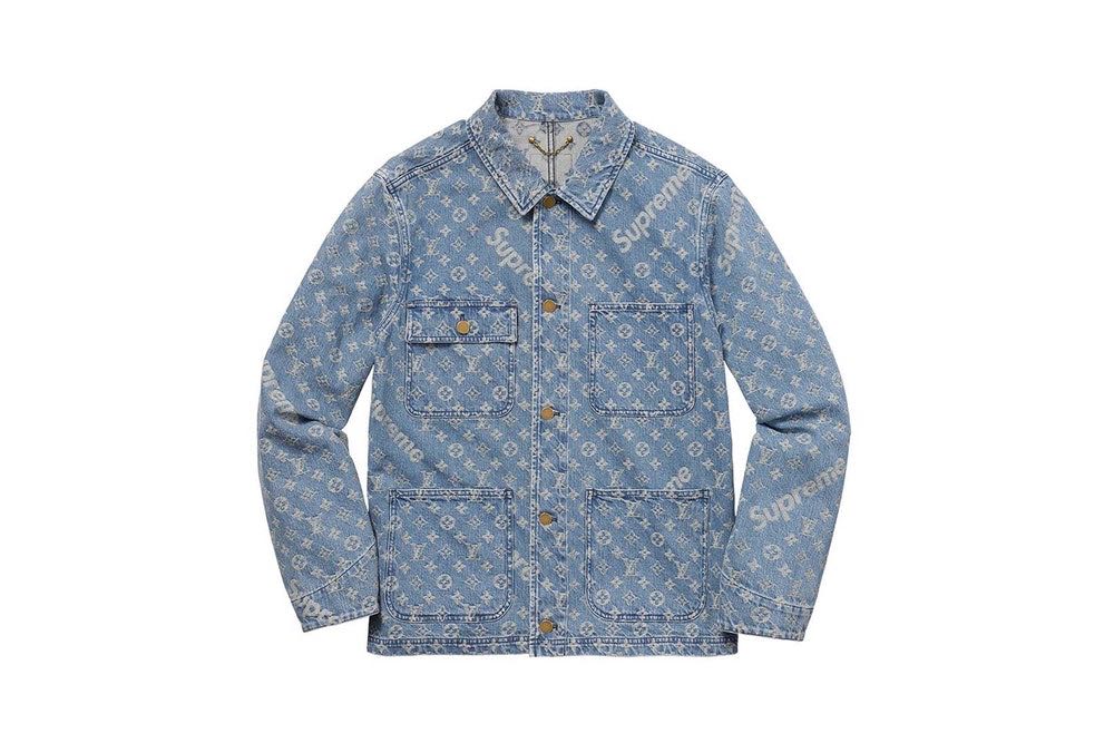 louis vuitton jean jacket supreme