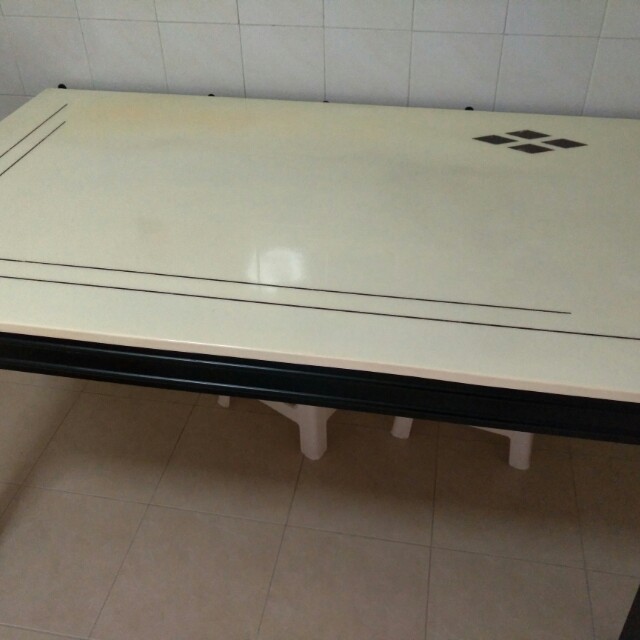Used marble table, Furniture & Home Living, Furniture, Tables & Sets on