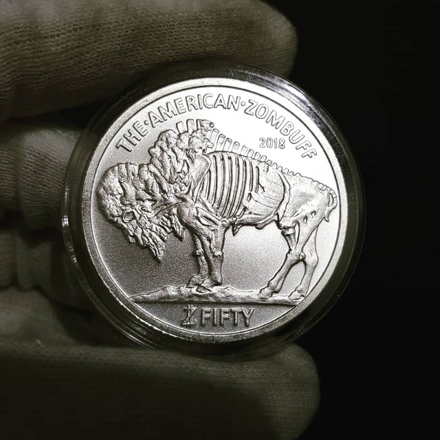 Zombucks Walker .999 fine copper 1oz