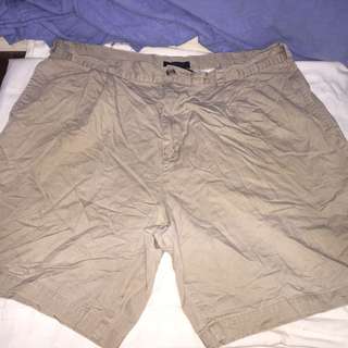 CHAPS BY RALPH LAUREN beige plus size men walking shorts 38