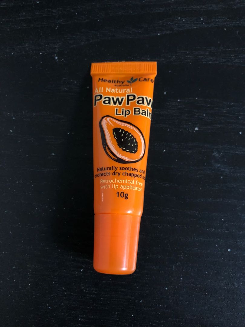 澳洲 Healthy Care All Natural Paw Paw Lip Balm, 美容＆化妝品, 沐浴＆身體護理, 沐浴及身體護理 身體護理 Carousell