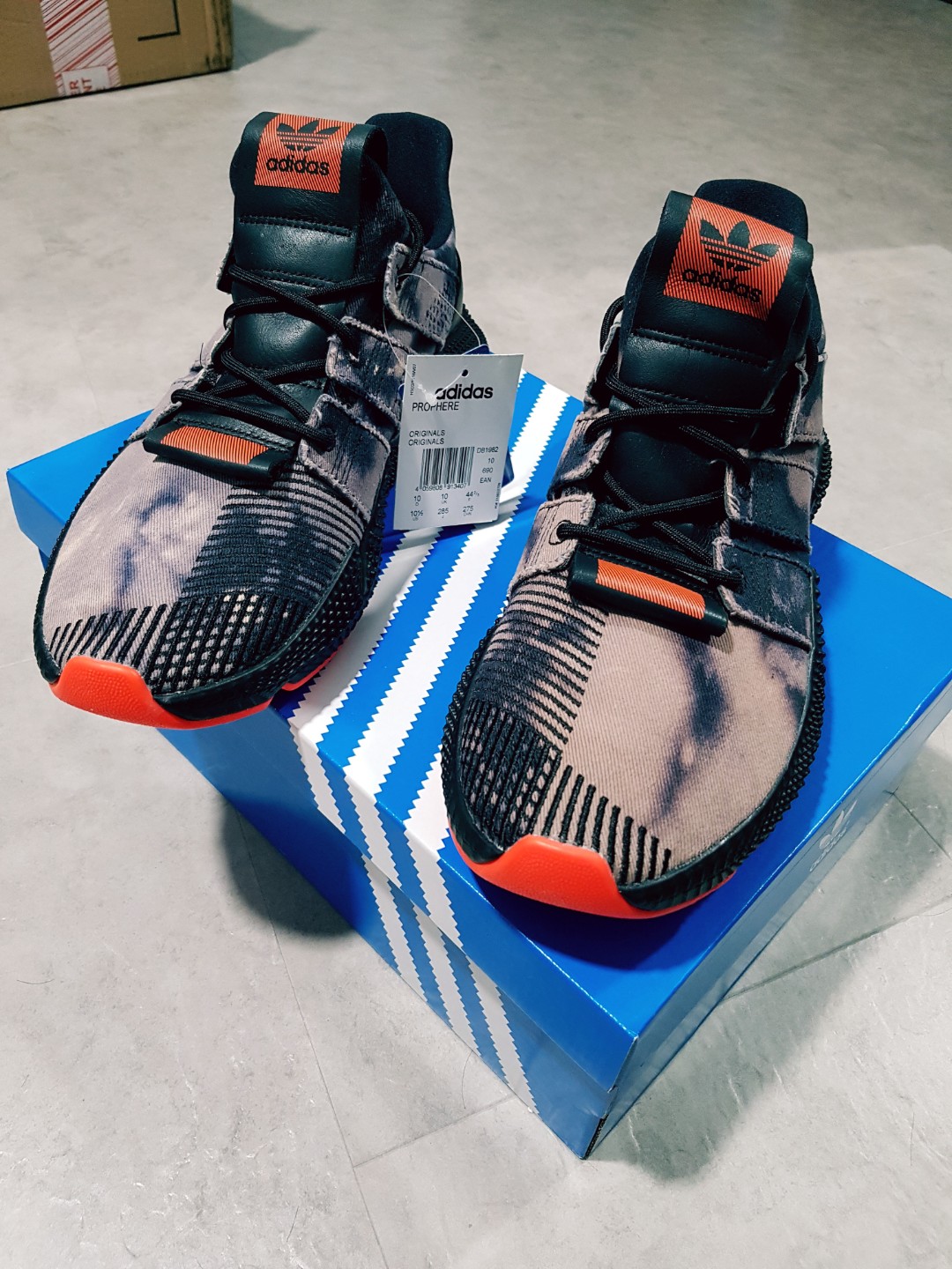 Adidas Prophere Rogue / Black Solar Red / Distressed / Bleached, Men's  Fashion, Footwear on Carousell