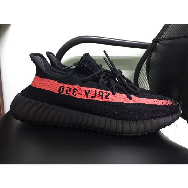 Adidas yeezy boost 350 v2 black red, Men's Fashion, Footwear, Sneakers on  Carousell