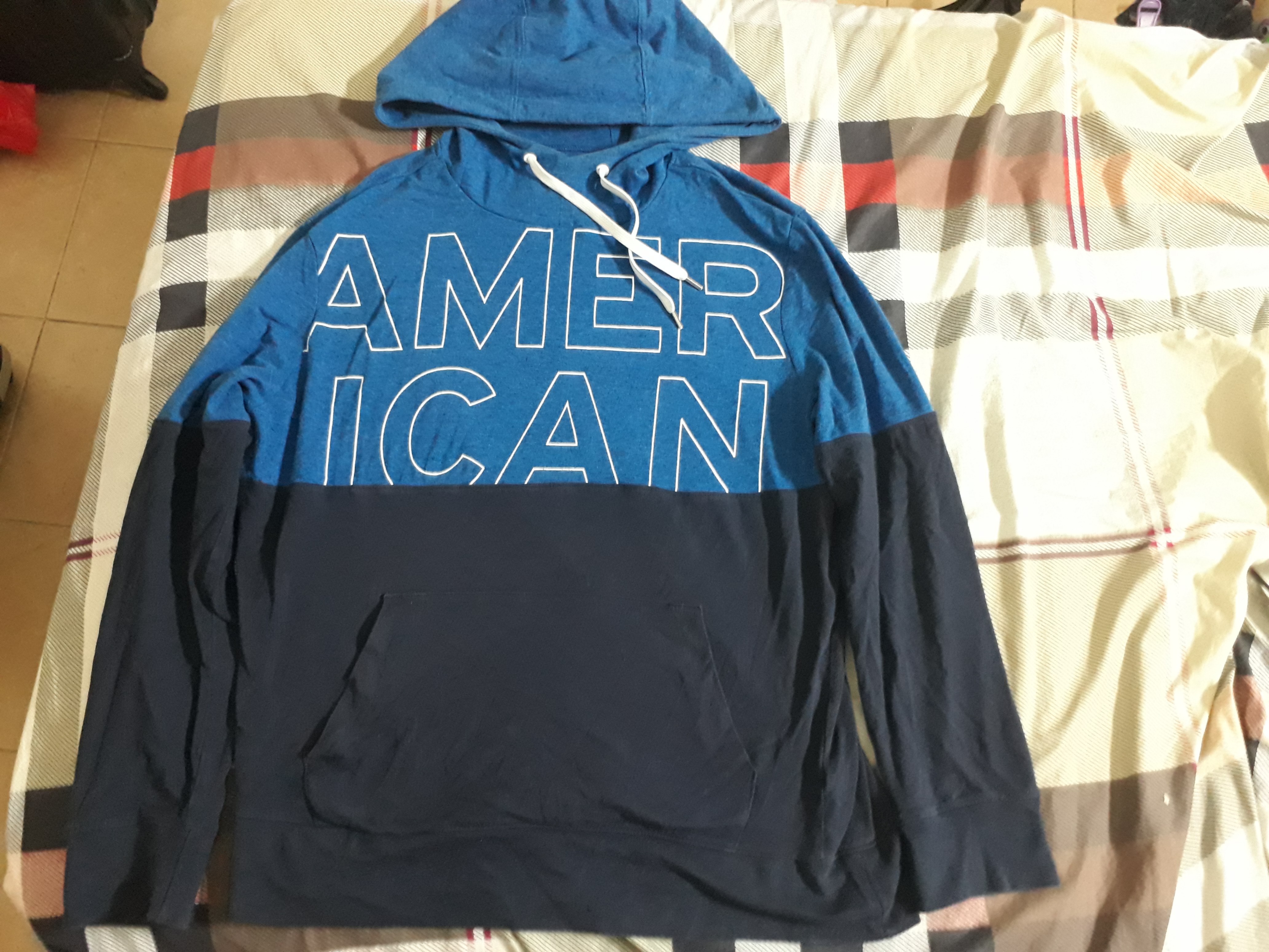 american eagle blue hoodie