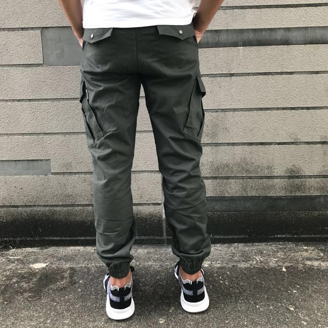 Mens green on sale cargo joggers