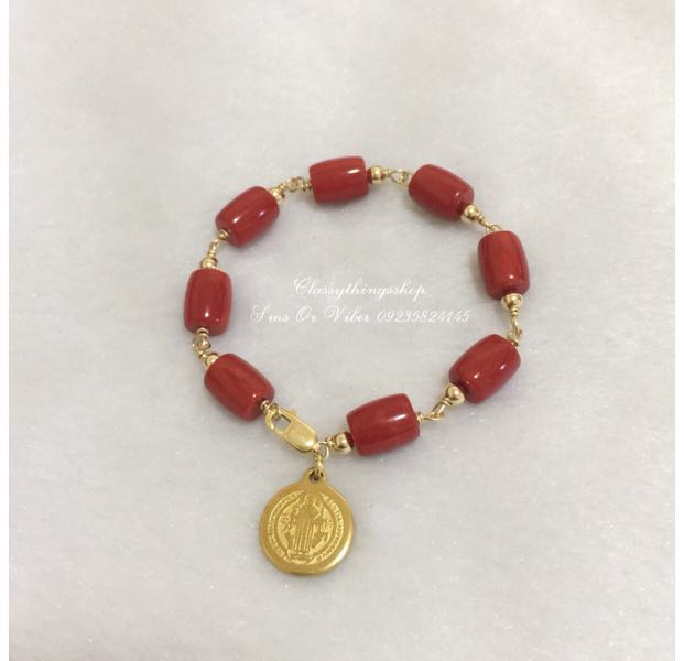 Buy Red Coral Baby Bracelet New Baby Bornitaly Coral Rough Beads Online in  India  Etsy