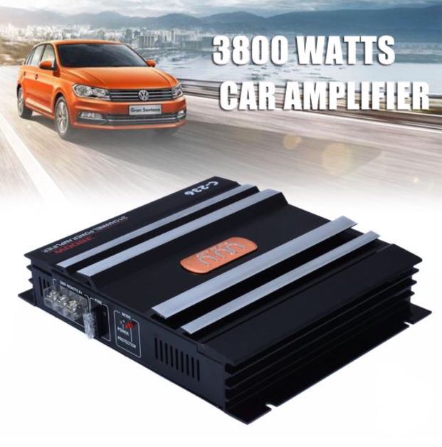 Brand New WUDI C236 3800 Watt 2 Channel Powerful Car Audio Amplifier