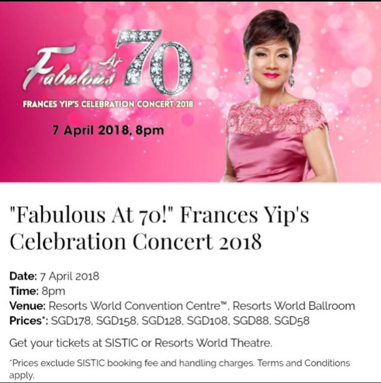 Francis Yip Concert, Tickets & Vouchers, Event Tickets on Carousell